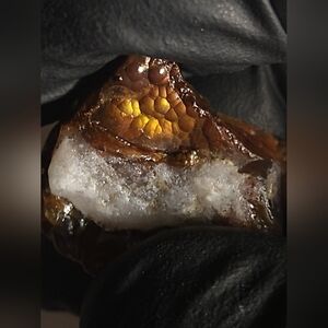 Bright Metallic Orange/ Copper Fire Agate Specimen